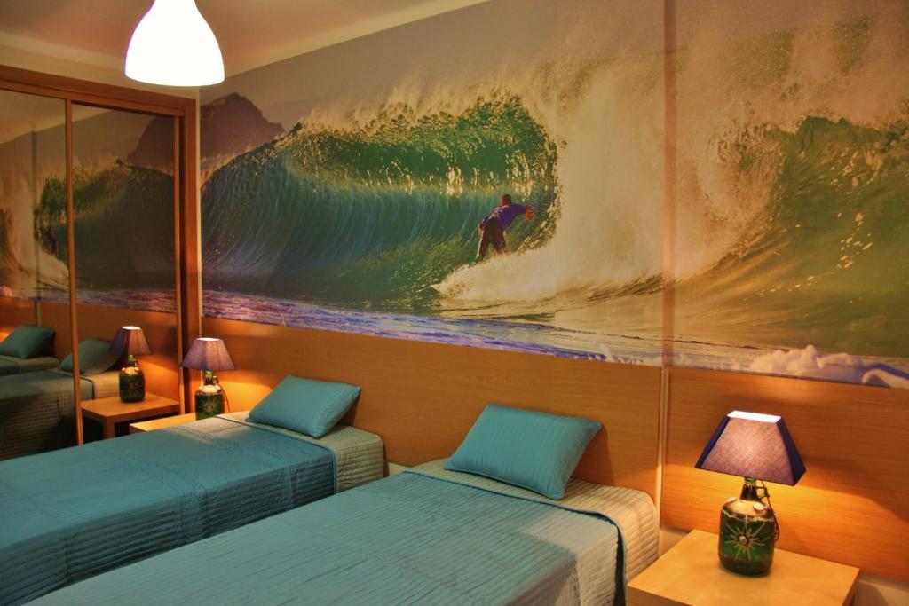 Supertubos Beach Hostel Atouguia Da Baleia Rom bilde